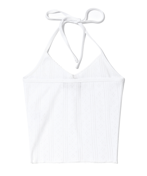 YOUHEE(ユヒ)の「EYELET SLEEVELESS WHITE(Tシャツ/カットソー・レディース・その他・FREE)」の11枚目の写真