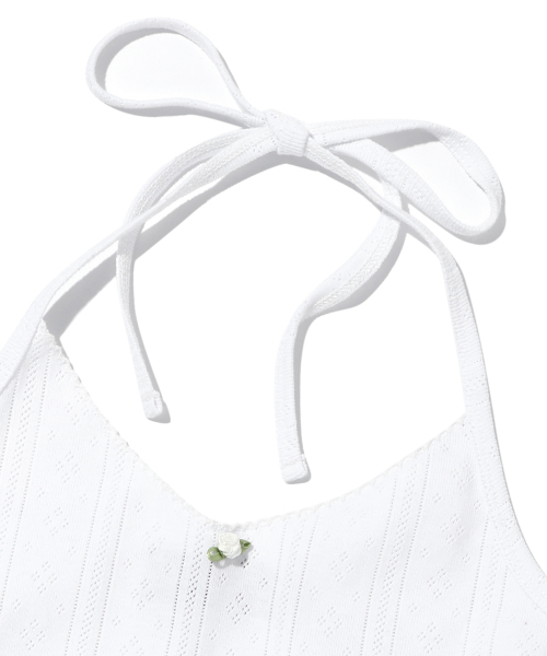 YOUHEE(ユヒ)の「EYELET SLEEVELESS WHITE(Tシャツ/カットソー・レディース・その他・FREE)」の12枚目の写真