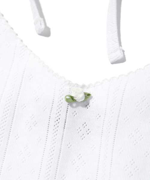 YOUHEE(ユヒ)の「EYELET SLEEVELESS WHITE(Tシャツ/カットソー・レディース・その他・FREE)」の13枚目の写真