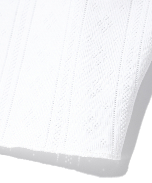 YOUHEE(ユヒ)の「EYELET SLEEVELESS WHITE(Tシャツ/カットソー・レディース・その他・FREE)」の4枚目の写真