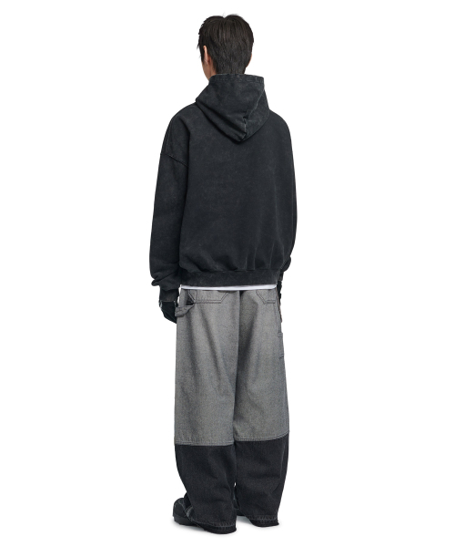 NOMANUAL(NOMANUAL)の「ENGINE GRAPHIC DAMAGED HOODIE - WASHED BLACK(パーカー・レディース・その他・LARGE/X-LARGE/SMALL/MEDIUM)」の4枚目の写真