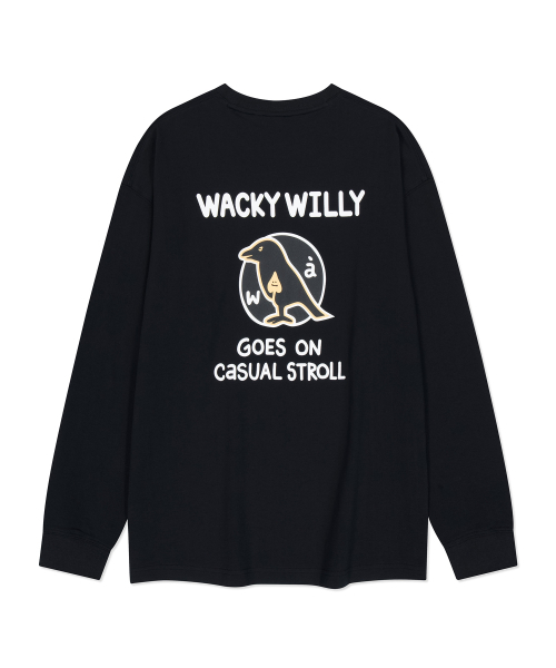 Wacky WiLLy(ワッキーウィリー)の「バードグラフィックロングスリーブTシャツブラック(Tシャツ/カットソー・レディース・その他・MEDIUM/LARGE/X-LARGE/SMALL)」の3枚目の写真