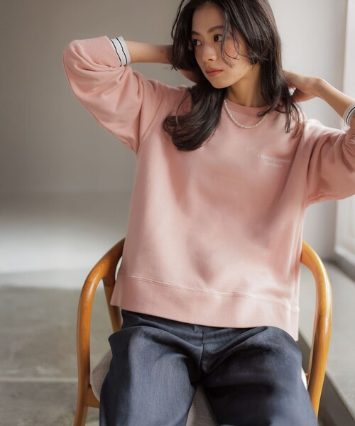 J.PRESS(ジェイプレス)の「セルロースシャンブレー セミワイド パンツ(その他パンツ・レディース・ネイビー系/ライトグレー系・11/9/7)」の5枚目の写真