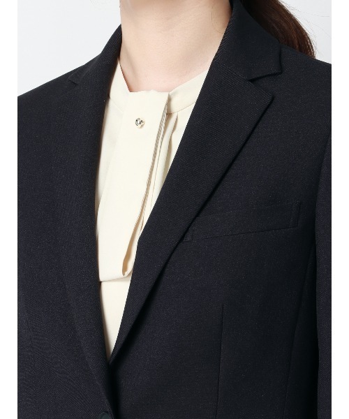 SUIT SQUARE(スーツスクエア)の「ジャケット ウォッシャブル ストレッチ 防シワ ウールライクポリエステル 無地(テーラードジャケット・レディース・パープル・42(13号)/40(11号)/38(9号)/36(7号))」の8枚目の写真