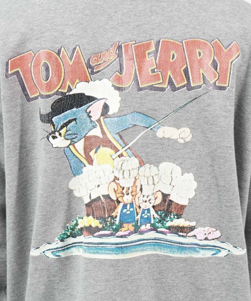 Tom＆Jerry（トムアンドジェリー）の「［Sサイズあり］【トムとジェリー】アソートプリントスウェット［ユニセックス］（スウェット・メンズ・チャコール/ブラウン/グレー/ナチュラル・SMALL/MEDIUM/LARGE）」の9枚目の写真