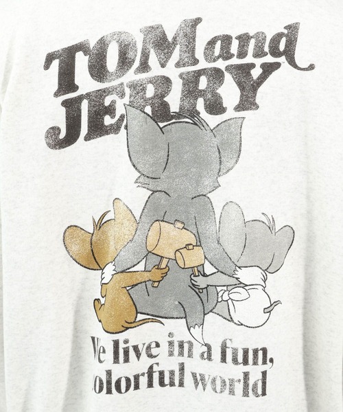 Tom＆Jerry（トムアンドジェリー）の「［Sサイズあり］【トムとジェリー】アソートプリントスウェット［ユニセックス］（スウェット・メンズ・チャコール/ブラウン/グレー/ナチュラル・SMALL/MEDIUM/LARGE）」の20枚目の写真