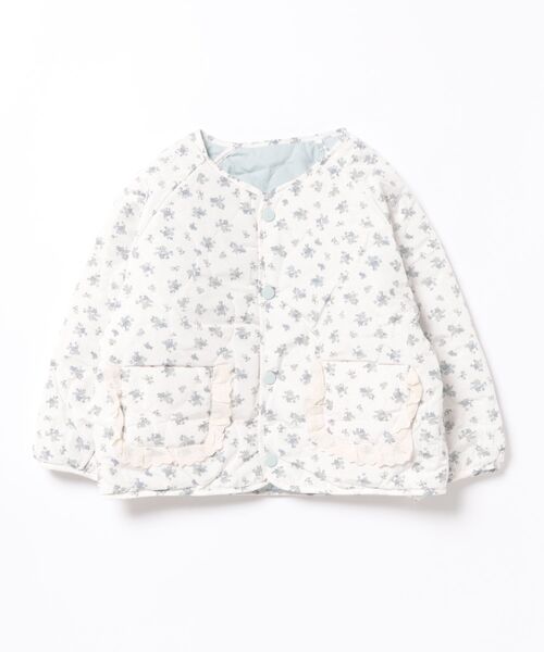 aimoha（アイモハ）の「【aimoha-KIDS-】キッズ　リバーシブルキルトブルゾン (AW)（ブルゾン・キッズ・ライトブルー・110/120/130/140/150）」の3枚目の写真