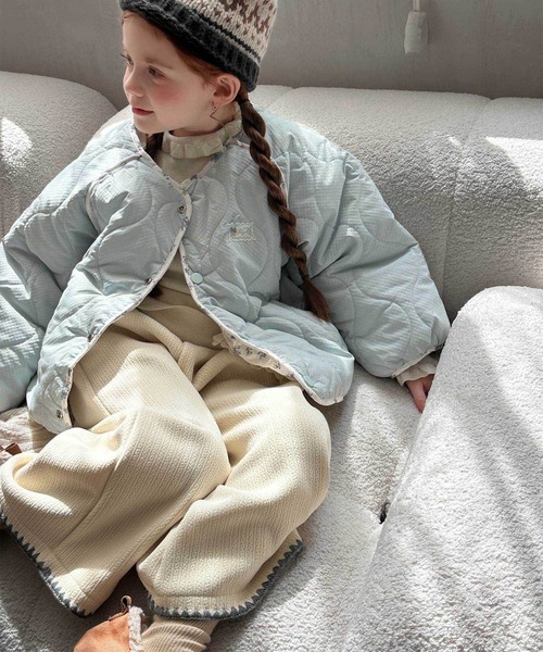 aimoha（アイモハ）の「【aimoha-KIDS-】キッズ　リバーシブルキルトブルゾン (AW)（ブルゾン・キッズ・ライトブルー・110/120/130/140/150）」の10枚目の写真