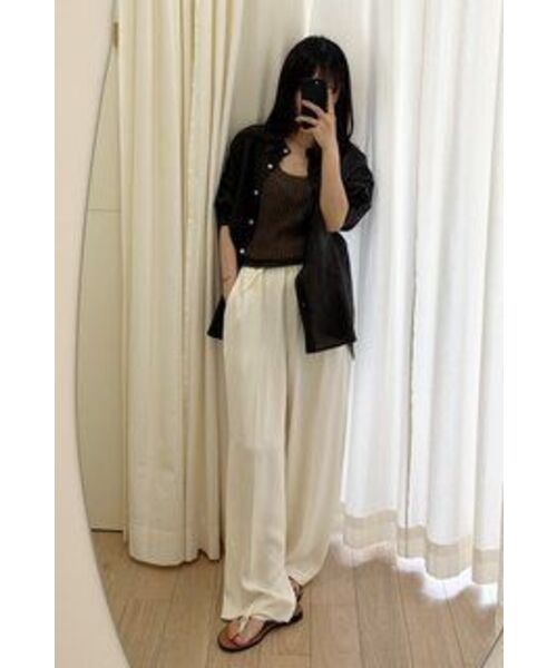 LINGSEOUL(リングソウル)の「relax banded pants-cream(スラックス・レディース・その他・FREE)」の5枚目の写真