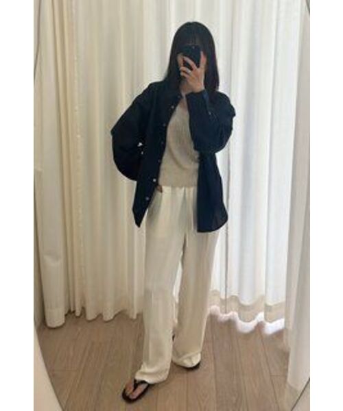 LINGSEOUL(リングソウル)の「relax banded pants-cream(スラックス・レディース・その他・FREE)」の6枚目の写真