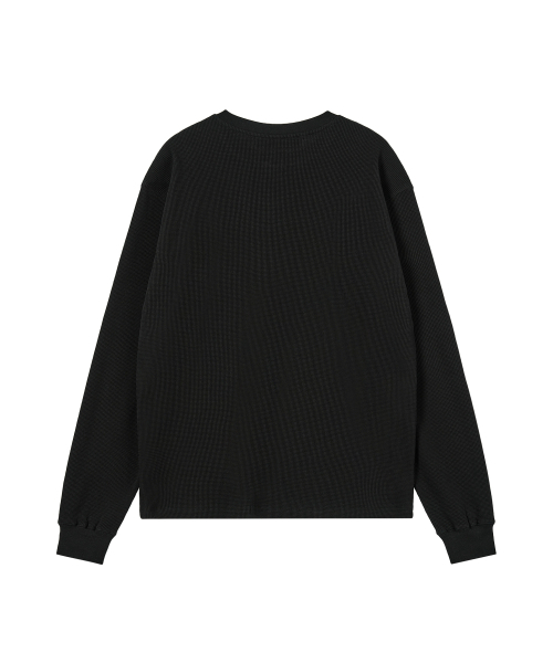 Rest&Recreation（レストアンドレクリエーション）の「HENLEY NECK TOP - BLACK（Tシャツ/カットソー・レディース・その他・ONE）」の2枚目の写真