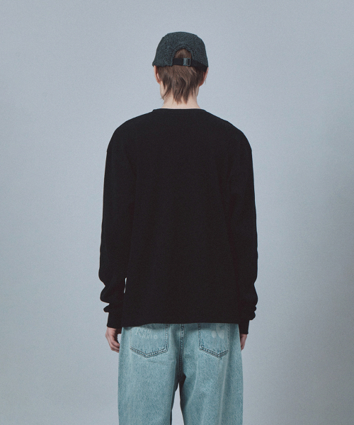 Rest&Recreation（レストアンドレクリエーション）の「HENLEY NECK TOP - BLACK（Tシャツ/カットソー・レディース・その他・ONE）」の4枚目の写真