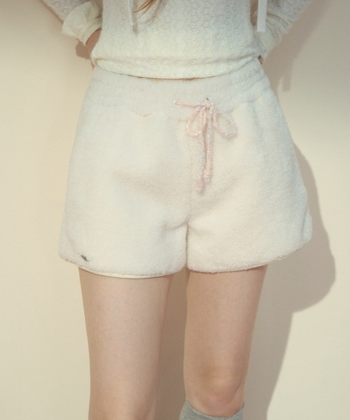 ショート丈 ボアパンツ SP25a015【SunsetPark】【2025AW】