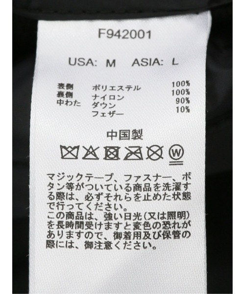 FIRST DOWN(ファーストダウン)の「【ファーストダウン 撥水防風 リバーシブル】FIRSTDOWN USA BUBBLE スタンド ダウン(ダウンジャケット/コート・メンズ・イエロー/ライトグレー/ブラック/ベージュ・LARGE/X-LARGE/MEDIUM)」の12枚目の写真