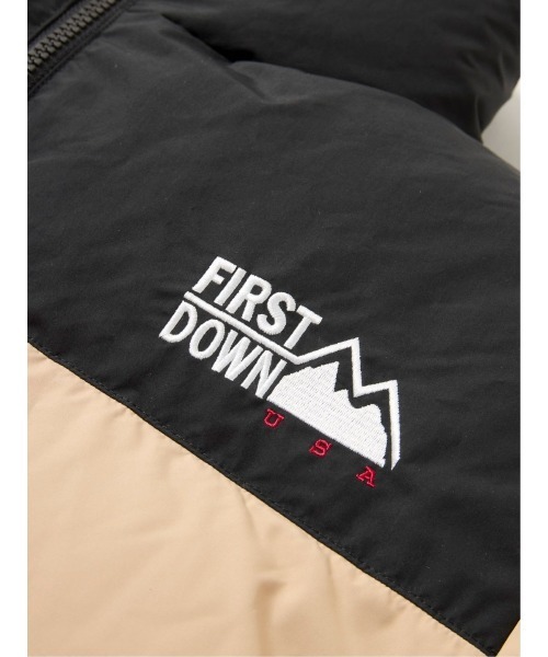 FIRST DOWN(ファーストダウン)の「【ファーストダウン 撥水防風 リバーシブル】FIRSTDOWN USA BUBBLE スタンド ダウン(ダウンジャケット/コート・メンズ・イエロー/ライトグレー/ブラック/ベージュ・LARGE/X-LARGE/MEDIUM)」の14枚目の写真