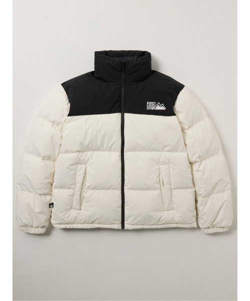FIRST DOWN(ファーストダウン)の「【ファーストダウン 撥水防風 リバーシブル】FIRSTDOWN USA BUBBLE スタンド ダウン(ダウンジャケット/コート・メンズ・イエロー/ライトグレー/ブラック/ベージュ・LARGE/X-LARGE/MEDIUM)」の19枚目の写真