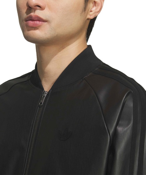 adidas SST PLEATHER TRACK TOP / アディダス スーパースター プレザー