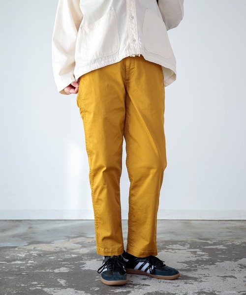 D.M.G.（ドミンゴ）の「[D.M.G / ディーエムジー] チノストレッチ オールデイイージートラウザー（チノパンツ・レディース・ベージュ/アイボリー/マスタード/ブラック/ダークブルー・L/M/S/SS）」の5枚目の写真