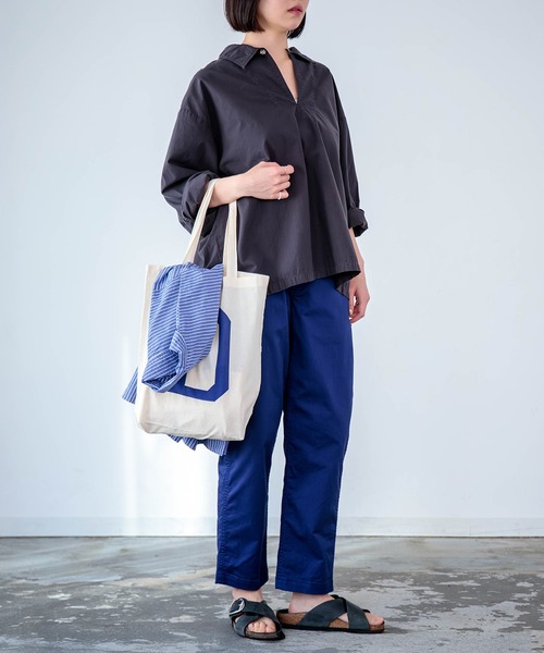 D.M.G.（ドミンゴ）の「[D.M.G / ディーエムジー] チノストレッチ オールデイイージートラウザー（チノパンツ・レディース・ベージュ/アイボリー/マスタード/ブラック/ダークブルー・L/M/S/SS）」の20枚目の写真