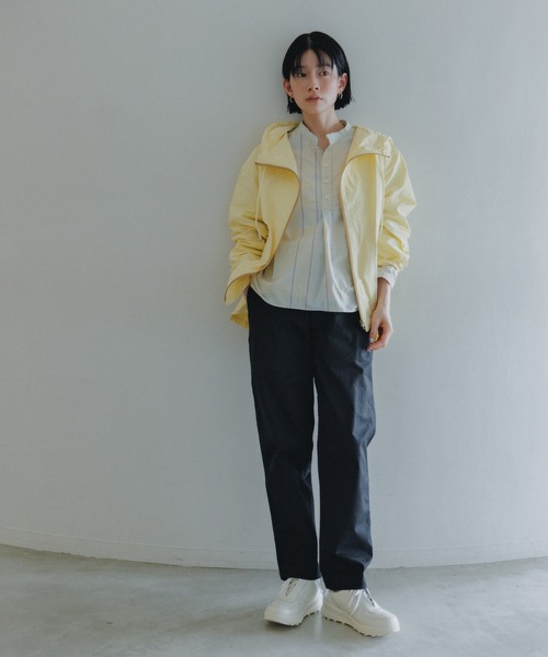 D.M.G.（ドミンゴ）の「[D.M.G / ディーエムジー] チノストレッチ オールデイイージートラウザー（チノパンツ・レディース・ベージュ/アイボリー/マスタード/ブラック/ダークブルー・L/M/S/SS）」の15枚目の写真