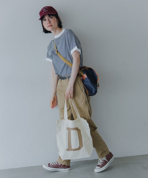 D.M.G.（ドミンゴ）の「[D.M.G / ディーエムジー] チノストレッチ オールデイイージートラウザー（チノパンツ・レディース・ベージュ/アイボリー/マスタード/ブラック/ダークブルー・L/M/S/SS）」の14枚目の写真