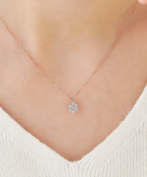 シルバー ネックレス（ネックレス）｜4℃（ヨンドシー）のファッション