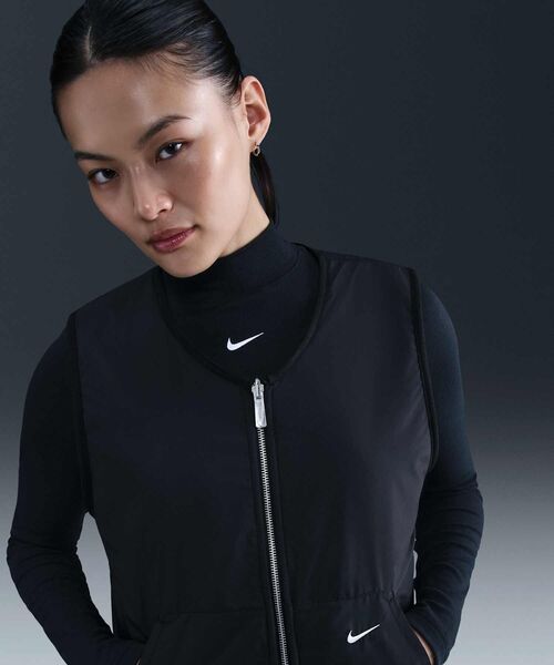 NIKE（ナイキ）の「ナイキ スポーツウェア ウィメンズ ハイパイル フリース ベスト / Nike Sportswear Women's High-Pile Fleece Vest HV2074-010 Black（ベスト・レディース・ブラック・XL/M/XS/L/S）」の7枚目の写真