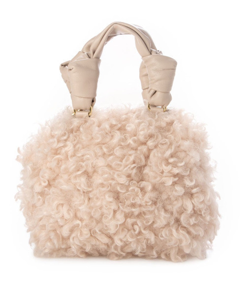 kakatoo(カカトゥ)の「カカトゥ kakatoo / シアリングフェイクファー2wayバッグ(ショルダーバッグ・レディース・イエロー/ピンク/ライトグリーン・FREE)」の1枚目の写真