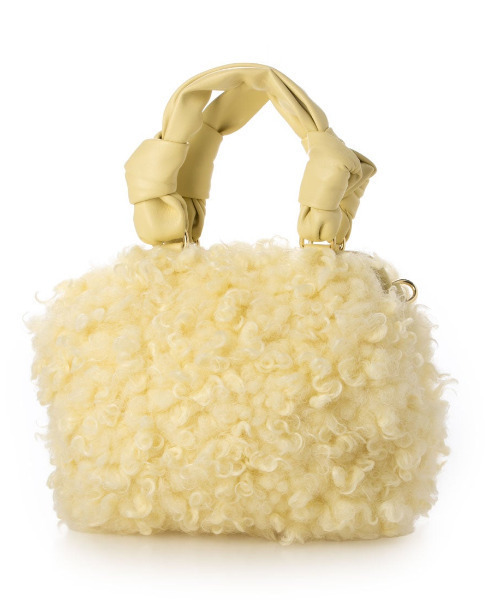 kakatoo(カカトゥ)の「カカトゥ kakatoo / シアリングフェイクファー2wayバッグ(ショルダーバッグ・レディース・イエロー/ピンク/ライトグリーン・FREE)」の3枚目の写真