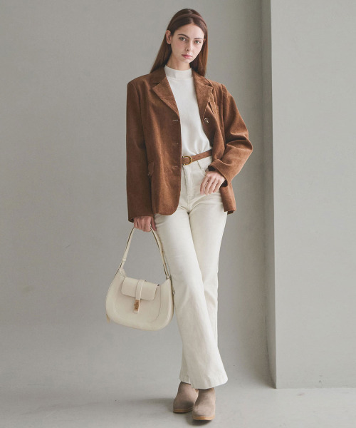 SLOWLOLLI（スローローリ）の「Cordy classic blazer - Brown（その他アウター・レディース・ブラウン・FREE）」の4枚目の写真