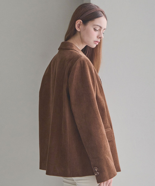 SLOWLOLLI（スローローリ）の「Cordy classic blazer - Brown（その他アウター・レディース・ブラウン・FREE）」の7枚目の写真