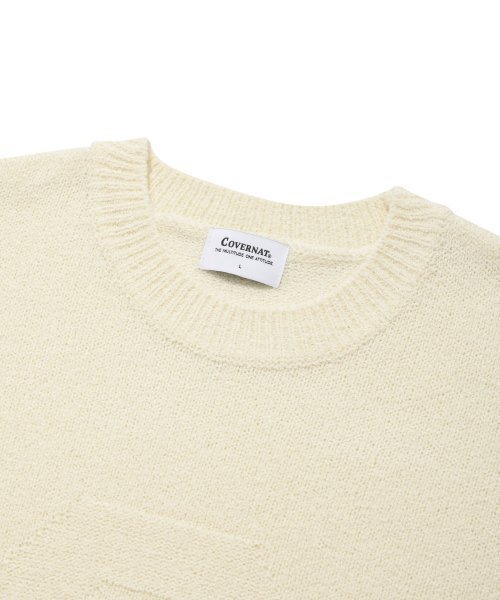 COVERNAT（カバーナット）の「ブクルCロゴニットアイボリー（ニット/セーター・レディース・その他・LARGE）」の3枚目の写真