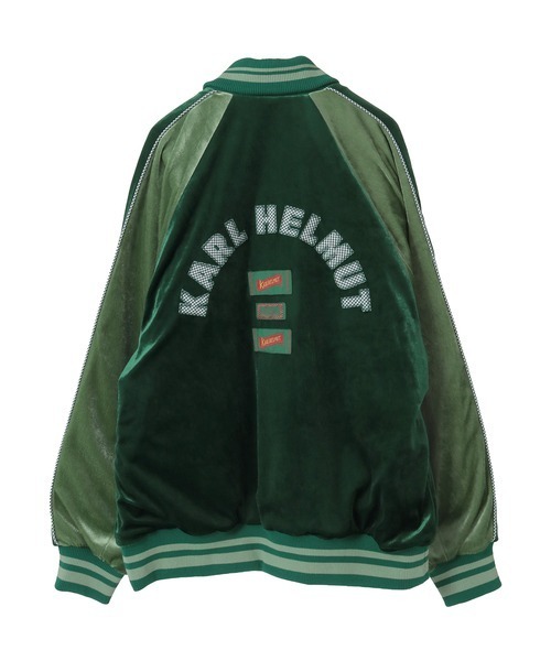 KARL HELMUT(カールヘルム)の「ハートワッペン使いベロアブルゾン(ブルゾン・メンズ・グリーン/チョコ/ブラック/レッド・LARGE/MEDIUM)」の6枚目の写真