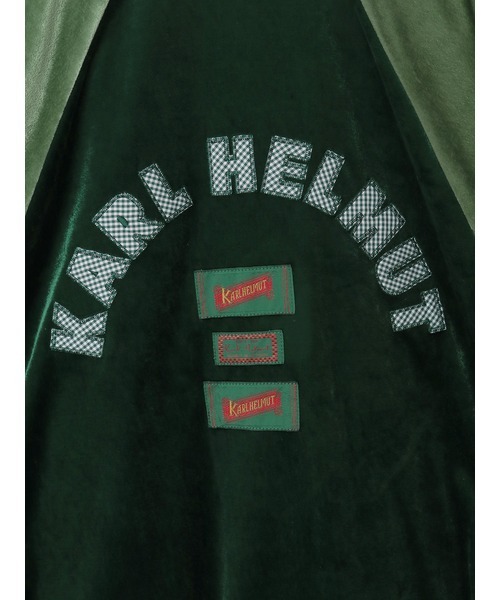 KARL HELMUT(カールヘルム)の「ハートワッペン使いベロアブルゾン(ブルゾン・メンズ・グリーン/チョコ/ブラック/レッド・LARGE/MEDIUM)」の11枚目の写真