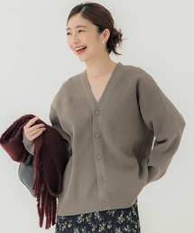 coca（coca） | ポリウーリー畦編みカーディガン(カーディガン/ボレロ)