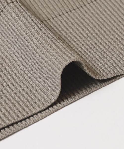 coca(coca)(コカ)の「ポリウーリー畦編みカーディガン(カーディガン/ボレロ・メンズ・ブラック/グレイッシュベージュ・L/M/XL)」の17枚目の写真