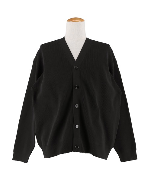 coca(coca)(コカ)の「ポリウーリー畦編みカーディガン(カーディガン/ボレロ・メンズ・ブラック/グレイッシュベージュ・L/M/XL)」の19枚目の写真