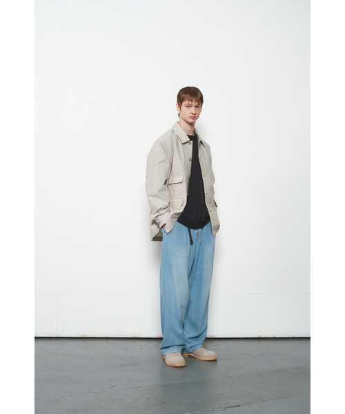 HORLISUN(ホーリーサン)の「Corrigin Belted Wide Denim Pants Light Blue(デニムパンツ・レディース・その他・LARGE)」の8枚目の写真