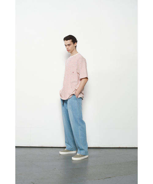 HORLISUN(ホーリーサン)の「Corrigin Belted Wide Denim Pants Light Blue(デニムパンツ・レディース・その他・LARGE)」の9枚目の写真