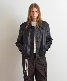 AOPT（アオプト）の「LEATHER BLOUSON JACKET - BLACK（ライダースジャケット）」