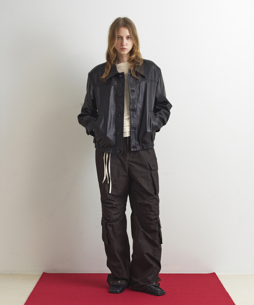 AOPT(アオプト)の「LEATHER BLOUSON JACKET - BLACK(ライダースジャケット・レディース・その他・SMALL/MEDIUM)」の5枚目の写真