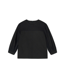 Nor Pintuck Blouse _ Black