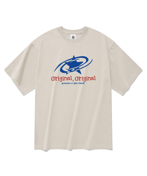 RADINEO(ラディネオ)の「オリジナル半袖Tシャツベージュ(Tシャツ/カットソー・メンズ・その他・SMALL/MEDIUM/LARGE/X-LARGE)」の1枚目の写真