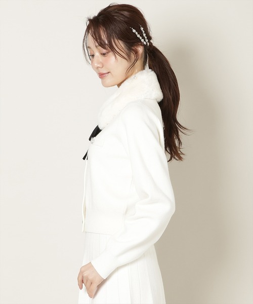 WILLSELECTION（ウィルセレクション）の「【なくなり次第終了】ファーティペット付きニットSETUP（セットアップ・レディース・オフホワイト/ボルドー/ブラック/グレー・SMALL/MEDIUM）」の13枚目の写真