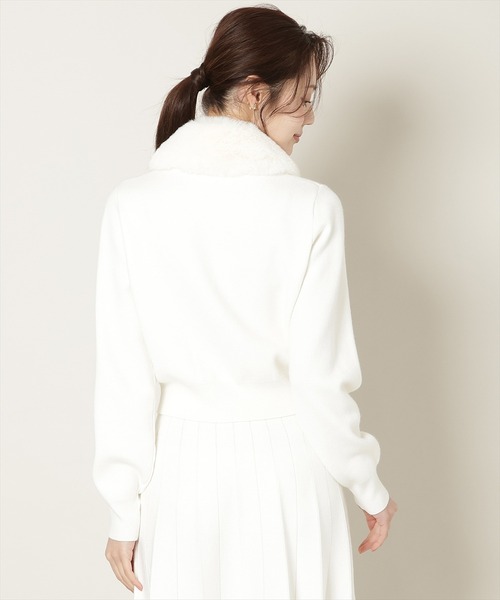 WILLSELECTION（ウィルセレクション）の「【なくなり次第終了】ファーティペット付きニットSETUP（セットアップ・レディース・オフホワイト/ボルドー/ブラック/グレー・SMALL/MEDIUM）」の14枚目の写真