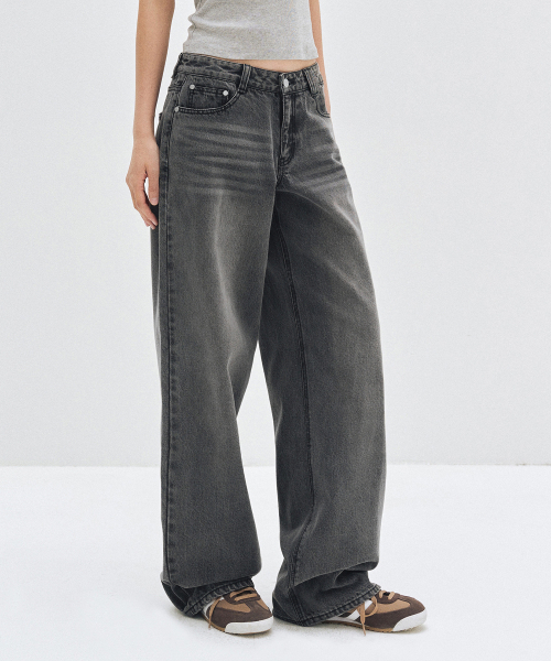 DECET WOMEN(デケット ウーマン)の「Signature Low Rise Wide Jeans DCWPT004GRAY(デニムパンツ・レディース・その他・X-SMALL/SMALL/MEDIUM/LARGE)」の6枚目の写真