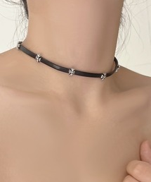 MASHIRO | 【MASHIRO】クロスモチーフブラックチョーカー(MA/EK471)(チョーカー)