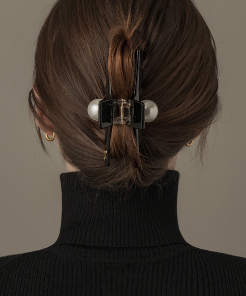 muku(ムク)の「HAIRCLIP/ONE PEARL(バレッタ/ヘアクリップ・レディース・ピンクベージュ/ブラック・FREE)」の19枚目の写真