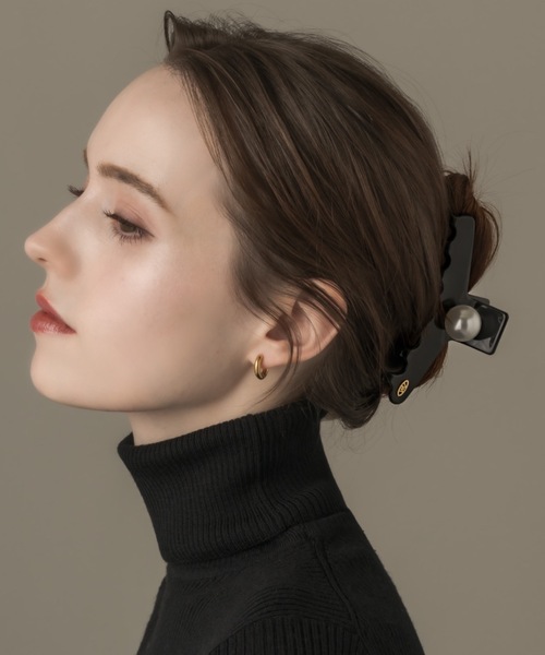 muku(ムク)の「HAIRCLIP/ONE PEARL(バレッタ/ヘアクリップ・レディース・ピンクベージュ/ブラック・FREE)」の16枚目の写真