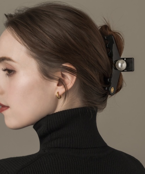 muku(ムク)の「HAIRCLIP/ONE PEARL(バレッタ/ヘアクリップ・レディース・ピンクベージュ/ブラック・FREE)」の17枚目の写真
